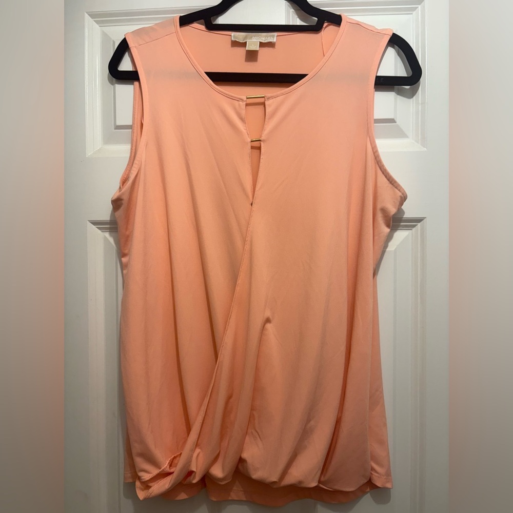 Michael Kors Peach Sleeveless Women's Top